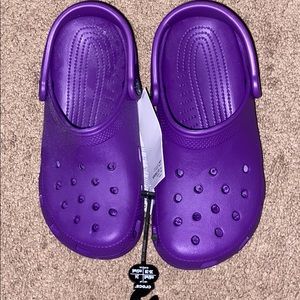 BRAND NEW Neon Purple Crocs